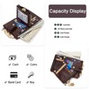PORRASSO Women's Leather Wallet Credit Card Holder with RFID Protection