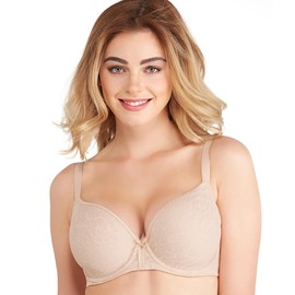 Wacoal Womens Lace Finesse Contour Bra, Naturally Nude, 38DD