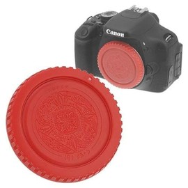 Fotodiox Red Designer Body Cap Compatible with Canon EF and EF-S Mount Cameras