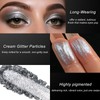 Silber Creme Lidschatten, Shimmer Silber Sparkle Glow Singal Lidschatten Makeup