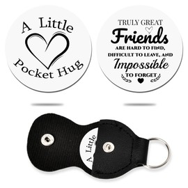 Best Friend Pocket Token Gifts for Women Girls Long Distance Gifts for Bestie BFF Birthday Christmas Gifts for Sister Friendship Gifts for Women Friends Truly Great Friends are Hard to Find Gift