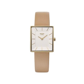 Bocce Titanium 3351-04 Women's Watch, Beige, gold