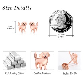 TANGPOET Cute Dachshund/Pug/Corgi/Poodle/Wiener Dog Earrings for Women Girls,925 Sterling Silver Cartoon Small Paw Studs,Puppy Jewelry for Dog Mom Pet Lovers,Gifts for Mother's Day Christmas, Sterling