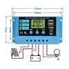 Solar Charge Controller 12V 24V Battery Solar Panel Charging Regulator