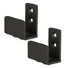 JUBEST Matte Black Floor Guide Wall Mount Sliding Barn Door