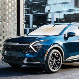 Sun Shade for Sportage Windshield Sunshades for 2022 2023 2024 2025 Kia Sportage SUV Windshield Cover Front Window Shields 240T Silver Coating Protector Sun Visor Blocks UV Rays Car Accessories