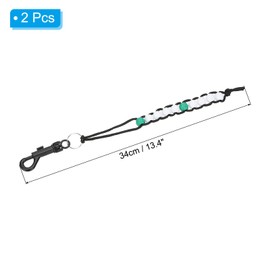 PATIKIL Golf Bead Score Counter 2 Pack Golf Stroke Counter Beads and Clips for Women Men Golfer Stroke Counter Counter White/Green