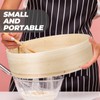 Operitacx Flour Sifter Handheld Sieve 60 Fine Mesh Wooden Flour