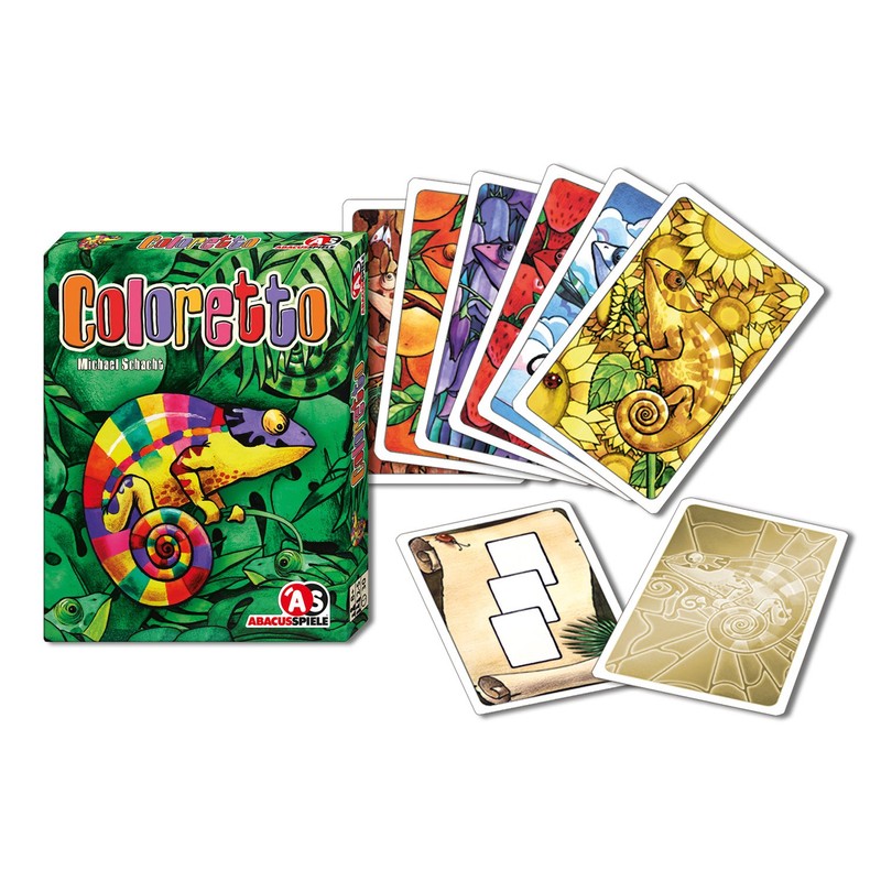 ABACUSSPIELE 08132 - Coloretto, Kartenspiel, Teal/Turquoise Green