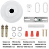 MAYOMAJO 6 Inch Light Canopy Kit with Heavy Duty, Replacement