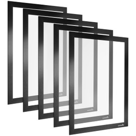 POPPSTAR 5x Magnetic Information Frames A4 Height 32.4 cm Width 23.7 cm Black