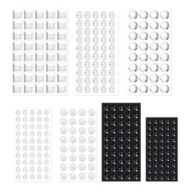 304 PCS Bump Dots for Visually Impaired, Assorted Styles Bump Dots, Adhesive Dot Braille Stickers for Blind People with Low Vision, Mixed Sizes Tactile Stickers for Elderly, Blind