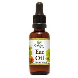 Creation Farm Ear Oil Drops with Mullein, Calendula, St Johns Wort, All Natural Herbal Relief for Earwax Removal, Earache Soothing, Itchy Irritated, Clogged or Dry Ears Made in USA