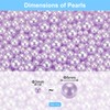 uxcell 800Pcs Faux Pearl for Crafting, 3-8mm No Hole ABS