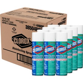 CLOROX Clorox Commercial Solutions Disinfecting Aerosol, Fresh Scent, 19 Oz, Pack of 12 (Pack May Vary)