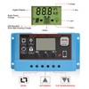 Solar Panel Charge Controller LCD Display PWM Photovoltaic Charging Regulator