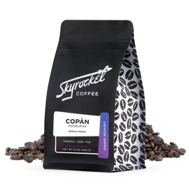Skyrocket Coffee -Honduras, Copan Region, Dark Roast, Air-Roasted, Organic, Mold Free, Whole Bean, Premium, Gourmet Coffee. (12oz)