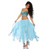 Oriental Belly Dance Costume 2 pieces (Light Blue)