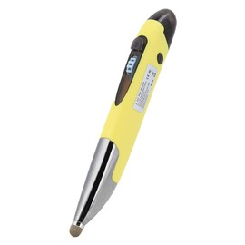 2.4G Wireless Mouse Pen, Mouse Pen with Left / Right / Button, Scroll Wheel, PC Capacitive Screen Handwriting Stylus Pen with Adapters for Tablet / Phone for Win XP / 7 / 8 / 10 (Yellow)