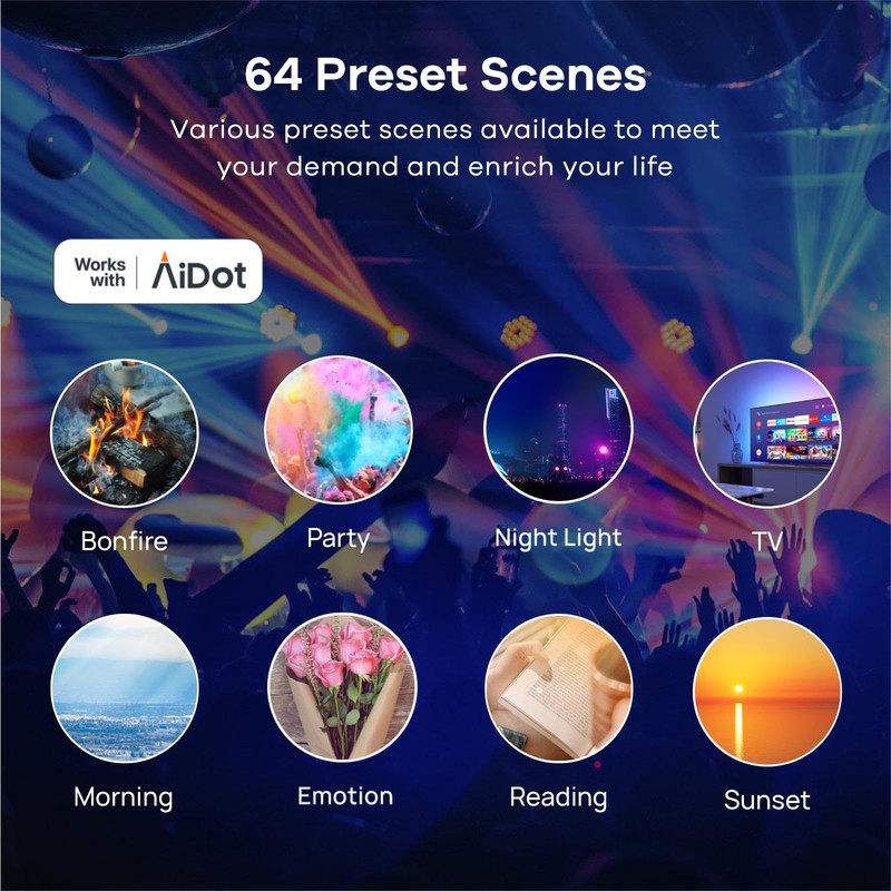 Linkind Color Changing Smart WiFi Light Bulbs, Work with Alexa