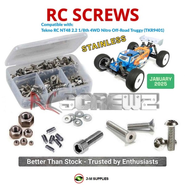 For Tekno RCScrewZ Stainless Screw Kit tek034 for Tekno NT48