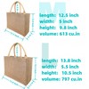 GOQAGA 20 PCS burlap tote bags jute bridesmaid gift burlap