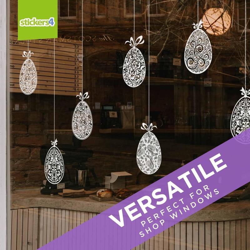 Easter Decorations - Easter Window Stickers - 10 x Beautiful