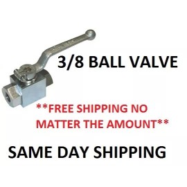 AR 3/8" Chrome Plated BALL VALVE 7250 PSI - INDUSTRIAL VALVE - UNBEATABLE PRICE