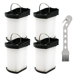 Replacement Vacuum Filters Compatible with Shark WANDVAC Cordless Hand Vacuum WV401 WV401BL WV401PK WV403BR WV410PR WV410BL - Fabric Filters Compare to Part XFFWV400-4 Pack