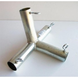 Golden Valley Tools & Tarps Baseball/Softball Batting CAGE 4 Way Slant Leg Fitting (FW4I) 1 5/8 Pipe