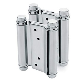 2 Pcs Pair of 3" Stainless Steel Cafe Saloon Door Swing Self Closing Double Action Spring Hinge
