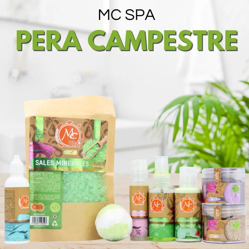 Kit Spa. Humectantes. Sales, Exfoliante. 9pzs. Mc Spa.
