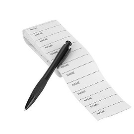 Etiquetas De Ropa De Tela Para Niños,200 Pcs Etiqueta De Nombre Tejida a Medida Blanca Con Pluma, Adecuado Para Jardines De Infantes