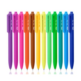 Mr. Pen- Retractable Gel Pens, 12 Pack, Bright Color Ink Gel Pens, Gel Pens Fine Point 0.7mm, Retractable Pens, Cute Pens, Gel Ink Pens, Aesthetic Pens for Journaling Fine Tip Pens