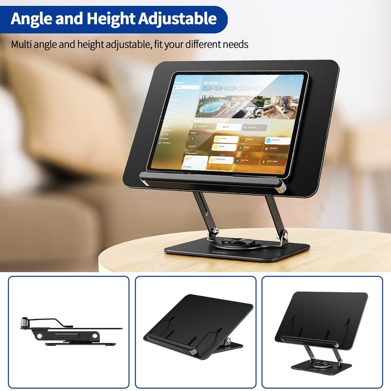 BESIGN BS02 Book Stand for Reading, Adjustable Book Holder, Ergonomic