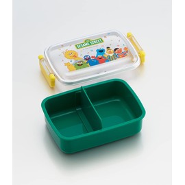 Skater RBF3ANAG-A Lunch Box, For Kids, 15.9 fl oz (450 ml), Antibacterial Sesame Street, Made in Japan