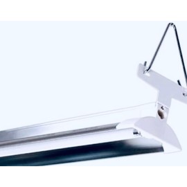 LumiaStar 960345 24W Fluorescent T5 Grow Light Strip, 4 Ft, 3000 Lumens, Full Sun Spectrum with 4" Wide Mirror Reflector