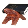 Carved Rosewood 10 Inch Collapsible Bible Display Stand