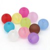 300 x 12mm Round Acrylic Beads with 2.3mm Hole -