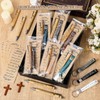 Gueevin 20 Sets Christian Gift Bulk Bible Verse Bamboo Pens