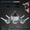 Ignition Switch Assembly Kit with 4 Door Lock Cylinder &
