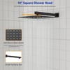 Dcolora 10 In. Rainfall Shower System with Handheld, Matte Black