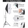 Andoer Studio Photography Light Kit Softbox Lighting Set Including 45W