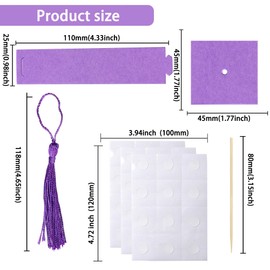 Gyufise 24Pcs 3D 2025 Graduation Cap Cupcake Toppers DIY 2025 Congrats Grad Cupcake Picks Graduation Cap with Tassels 2025 Graduation Cupcake Picks for Graduation Theme Party Supplies Purple