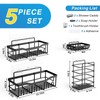 EUDELE Adhesive Shower Caddy, 5 Pack Rustproof Stainless Steel Bath