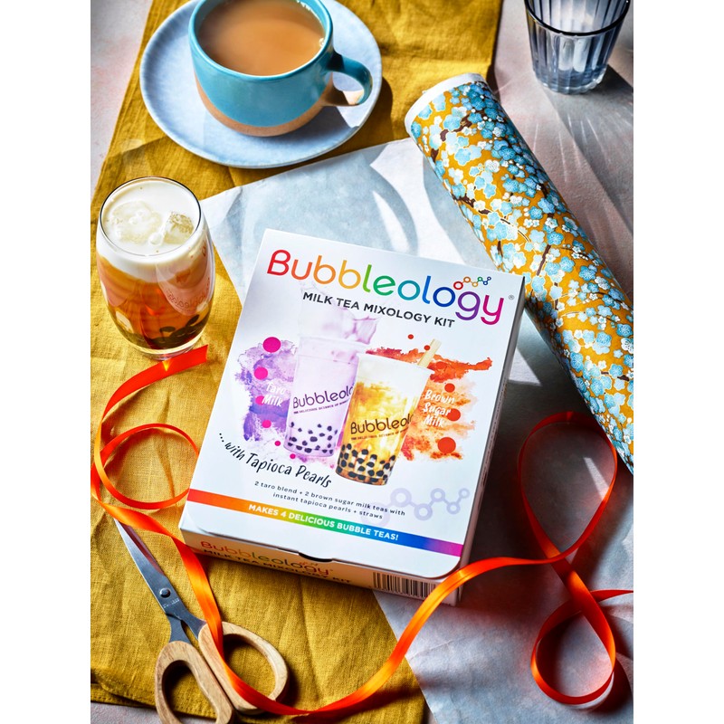 Bubbleology Milk Tea Mixology Kit with Tapioca Pearls (Pack of