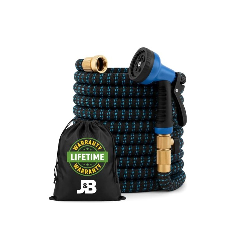 J&B XpandaHose - Manguera de jardín expandible de 100 pies
