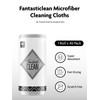 Fantasticlean Microfibre Cleaning Cloth Roll with 40 Pieces, Tear-Off Cleaning