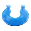 1400ml U Shaped Hot Water Bag Translucent Blue PVC Heating