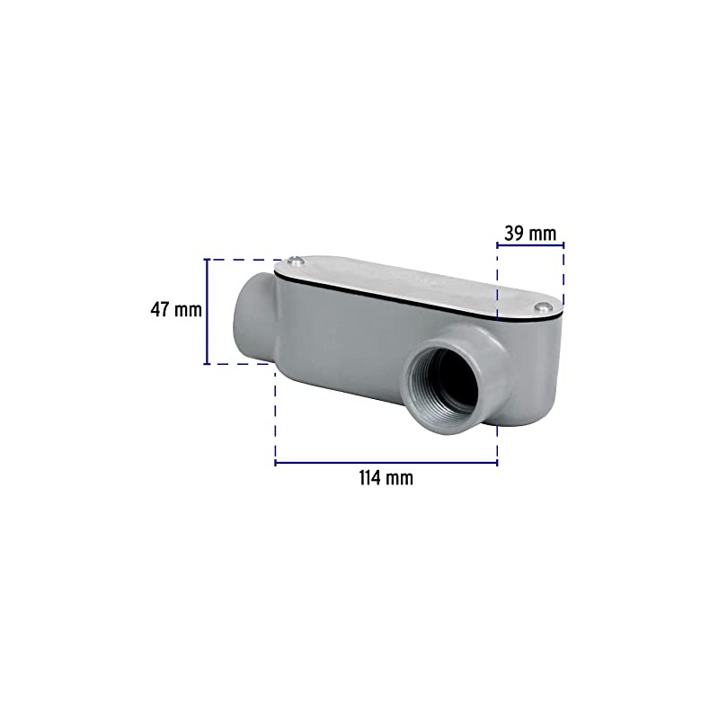 Volteck COLET-1-LL, Condulet, conexión tipo LL